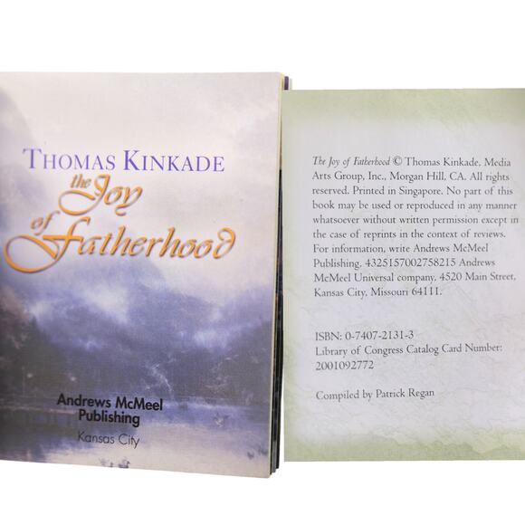 Thomas Kinkade The Joy of Fatherhood Hardcover Minibook - Picture 5 of 10